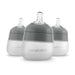 5oz Flexy Silicone Baby Bottle 3-Pack Grey Baby Bottles Nanobébé