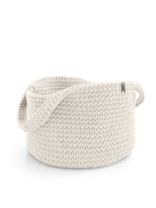 Basket Round with Handles Recycled Natural cord Baskets Anzy Home