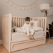 LULLA & LULLI 3-IN-1 CONVERTIBLE CRIB AND TRUNDLE CRIB HUSHCRIB