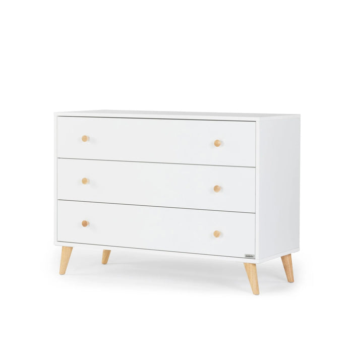 DADADA AUSTIN 3-DRAWER DRESSER . WHITE NATURAL FURNITURE DADADA
