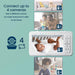 Babysense HD S2: Video Baby Monitor with 2 Cameras, Non Wifi, Split Screen & Night Light Machine Video Monitor Babysense