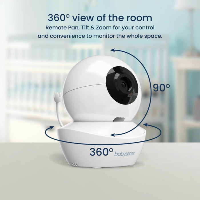 Babysense HD S2: Video Baby Monitor with 2 Cameras, Non Wifi, Split Screen & Night Light Machine Video Monitor Babysense