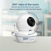 Babysense HD S2: Video Baby Monitor with 2 Cameras, Non Wifi, Split Screen & Night Light Machine Video Monitor Babysense