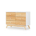 DADADA MERRY 6-DRAWER DRESSER, WHITE/NATURAL FURNITURE DADADA