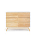 DADADA MERRY 6-DRAWER DRESSER, WHITE/NATURAL FURNITURE DADADA