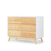 DADADA MERRY 6-DRAWER DRESSER, WHITE/NATURAL FURNITURE DADADA