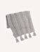 Boho Hand-Knitted Baby Blanket Gray Wool Blankets Anzy Home