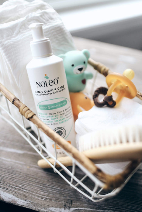 NOLEO DUO: 3-in-1 Diaper Rash Cream & Large Cotton Pads Diaper Rash Treatment Cream > Baby Wipes > Liniment > Organic Baby Wipes > Baby Lotion > Cloth Diaper Safe Rash Cream M4A