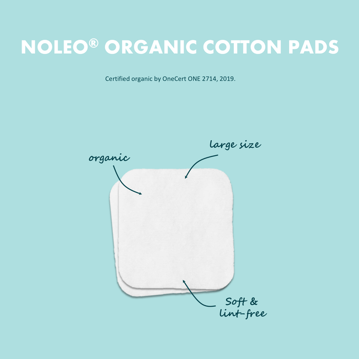 NOLEO Organic Cotton Pads - Large 3.54"x3.54" M4A