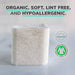 NOLEO Organic Cotton Pads - XL 3.54"x4.33" Diaper Rash Treatment Cream > Baby Wipes > Liniment > Organic Baby Wipes > Baby Lotion > Cloth Diaper Safe Rash Cream M4A