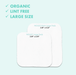 NOLEO Organic Cotton Pads - XL 3.54"x4.33" Diaper Rash Treatment Cream > Baby Wipes > Liniment > Organic Baby Wipes > Baby Lotion > Cloth Diaper Safe Rash Cream M4A