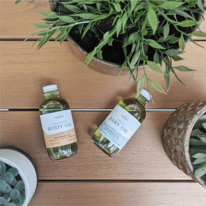 NOLEO Body Oil – Nourish, Soothe, and Restore Skin Naturally | 4oz Glass Bottle M4A