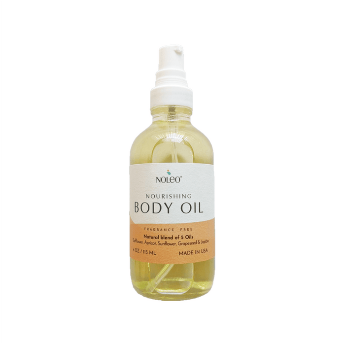 NOLEO Body Oil – Nourish, Soothe, and Restore Skin Naturally | 4oz Glass Bottle 4 oz M4A