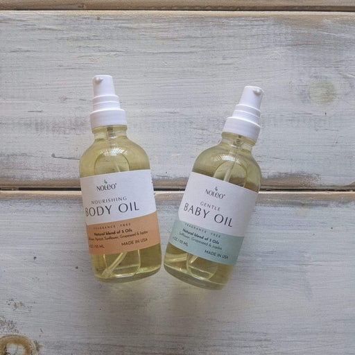 NOLEO Body Oil – Nourish, Soothe, and Restore Skin Naturally | 4oz Glass Bottle M4A