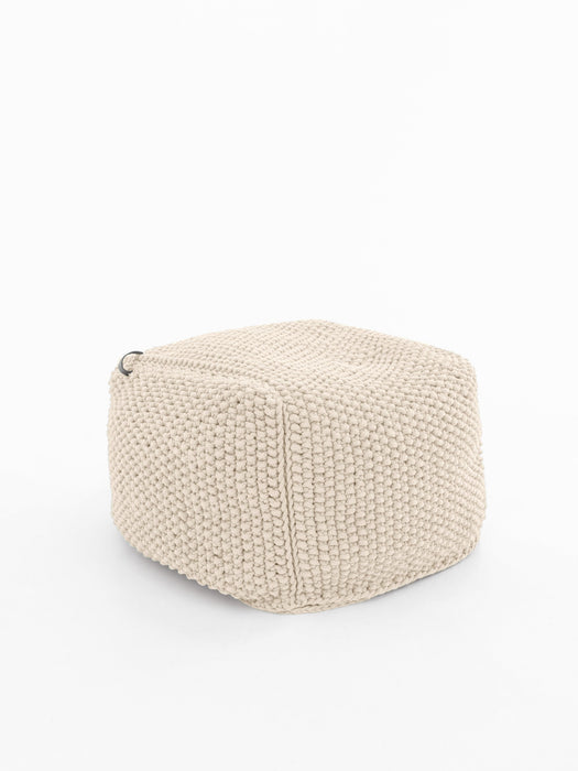 Pouf Square Recycled Natural cord Pouf Anzy Home