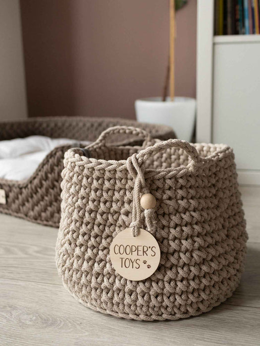 Pet Toys Basket Personalizable Recycled