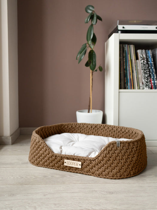 Personalized Recycled Cotton Pet Bed Pet Bed Anzy Home