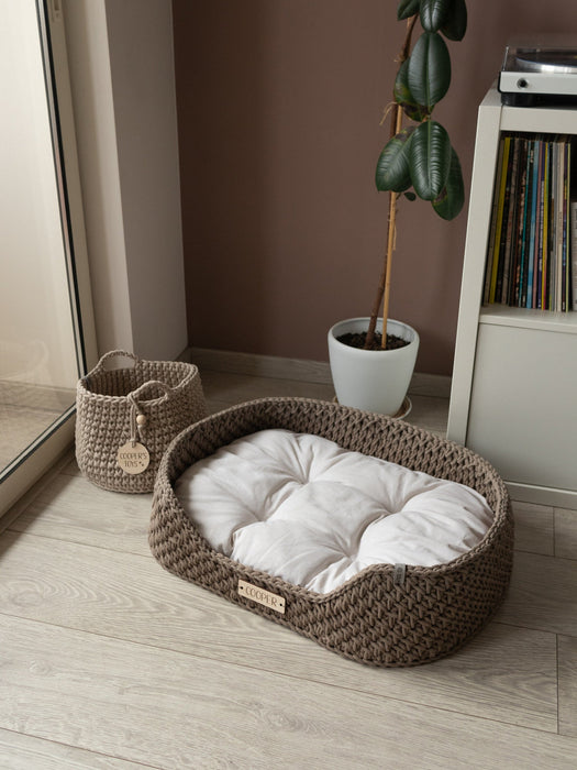 Personalized Recycled Cotton Pet Bed Pet Bed Anzy Home