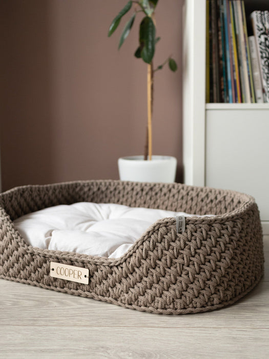 Personalized Recycled Cotton Pet Bed Pet Bed Anzy Home