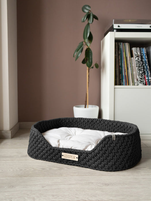 Personalized Recycled Cotton Pet Bed Pet Bed Anzy Home