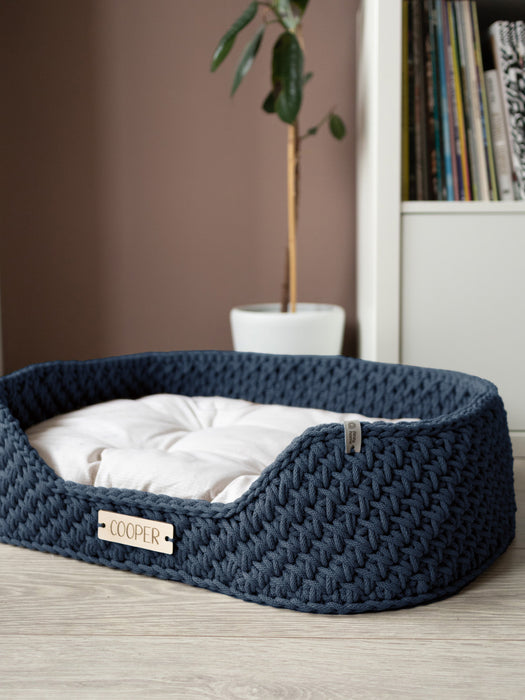 Personalized Recycled Cotton Pet Bed Pet Bed Anzy Home
