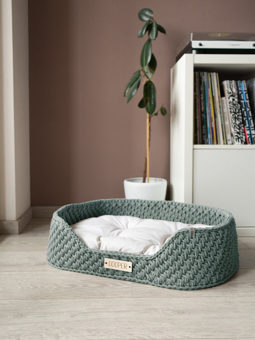 Personalized Recycled Cotton Pet Bed Pet Bed Anzy Home