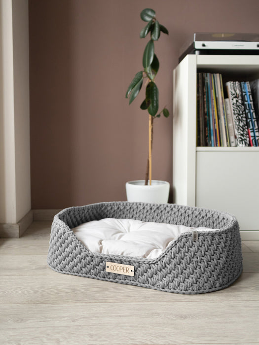 Personalized Recycled Cotton Pet Bed Pet Bed Anzy Home