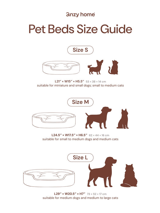 Pet Bed S Navy Blue | US Stock Pet Bed Anzy Home