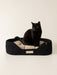 Personalized Cotton Pet Bed Black Pet Bed Anzy Home