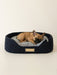 Personalized Cotton Pet Bed Navy Blue Pet Bed Anzy Home