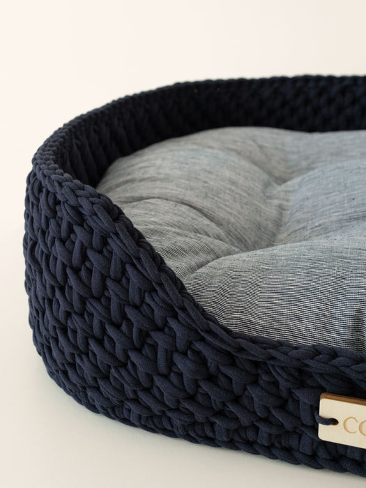 Pet Bed S Navy Blue | US Stock Pet Bed Anzy Home