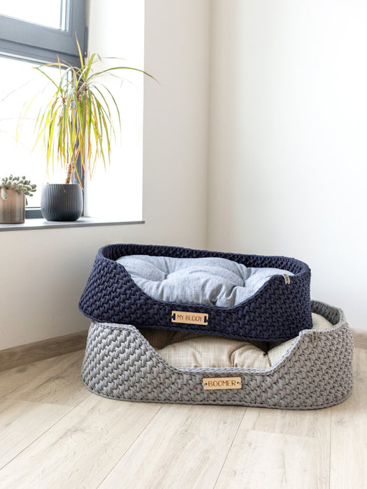 Personalized Cotton Pet Bed Pet Bed Anzy Home