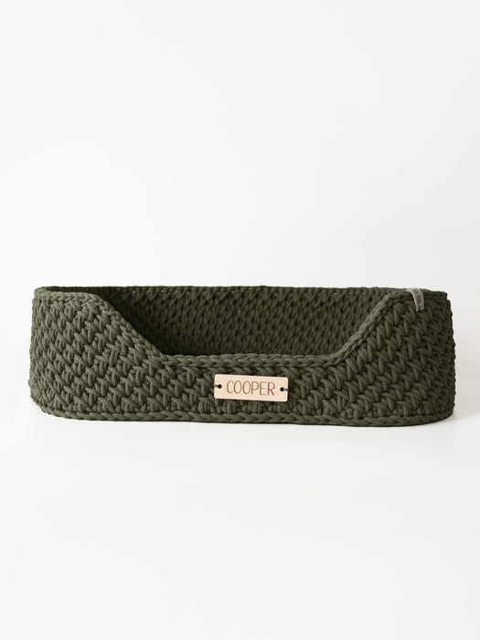 Personalized Recycled Cotton Pet Bed Avocado Pet Bed Anzy Home