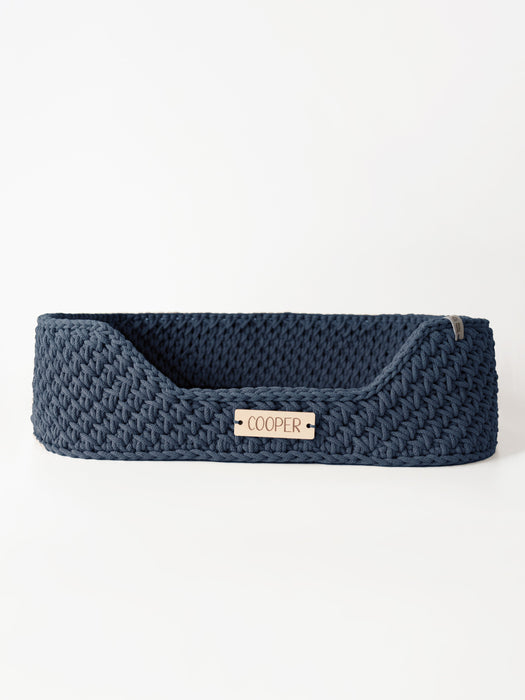 Personalized Recycled Cotton Pet Bed Jeans Pet Bed Anzy Home