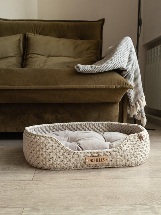 Personalized Cotton Pet Bed Pet Bed Anzy Home