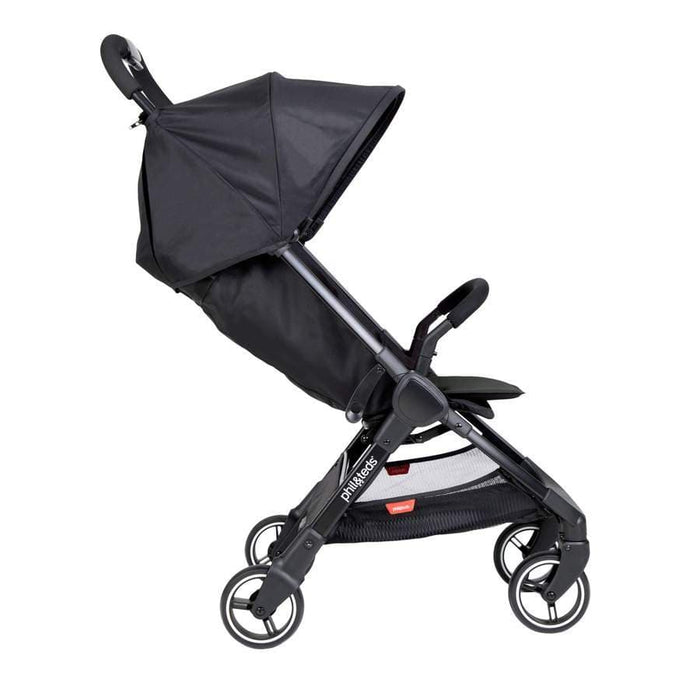 travel stroller with buggy board PHIL&TEDS GO UMBRELLA TRAVEL STROLLER, CHERRY — Little Luxury