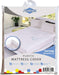 ABSTRACT PLASTIC MATTRESS COVER ZIPPERED 33" X 75" X 10"