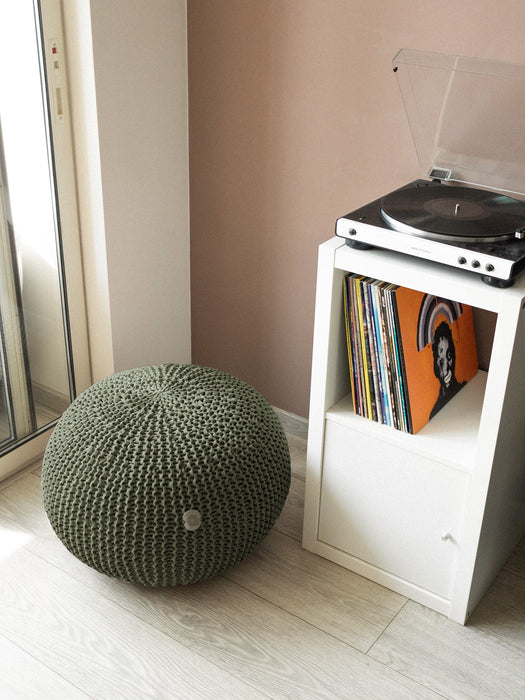 Pouf Classic Khaki Pouf Anzy Home