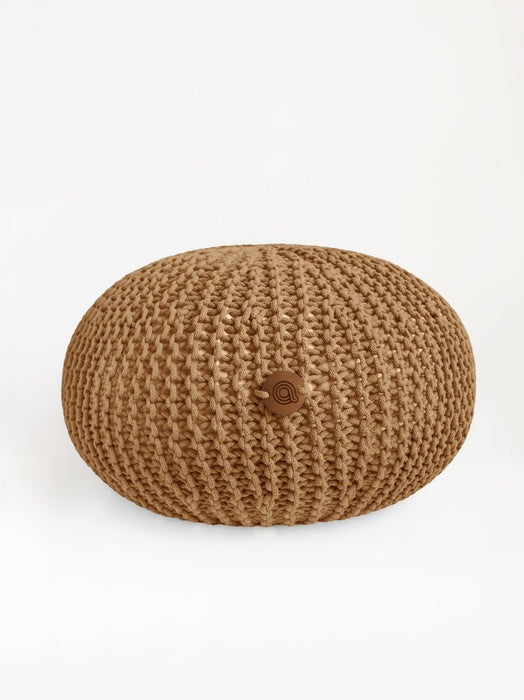 Pouf Classic Recycled Caramel Pouf Anzy Home
