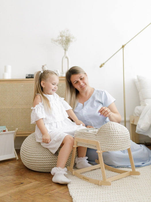 Doll Moses Basket w/Rocking Stand Dolls, Playsets & Toy Figures Anzy Home