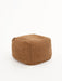 Pouf Square Recycled Caramel Pouf Anzy Home
