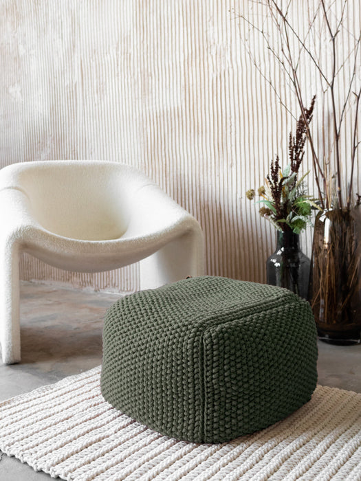 Pouf Square Recycled Pouf Anzy Home