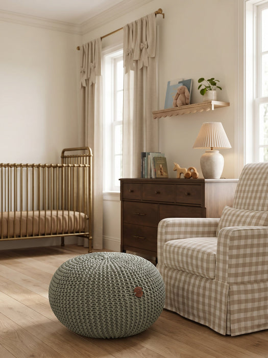 Nursery Pouf Classic Sage green Pouf Anzy Home