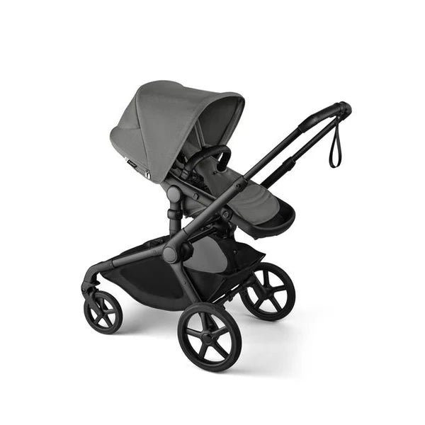 BUGABOO KANGAROO SEAT COMPLETE STROLLER . BLACK-MOON GRAY FULL-SIZE STROLLER BUGABOO