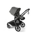 BUGABOO KANGAROO SEAT COMPLETE STROLLER . BLACK-MOON GRAY FULL-SIZE STROLLER BUGABOO