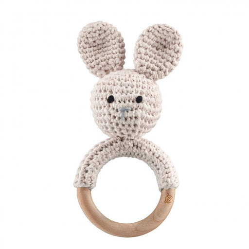 RATTLE TEETHER BUNNY CREAM