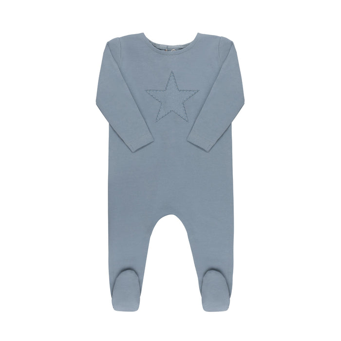 Ribbed Star Footie & Hat