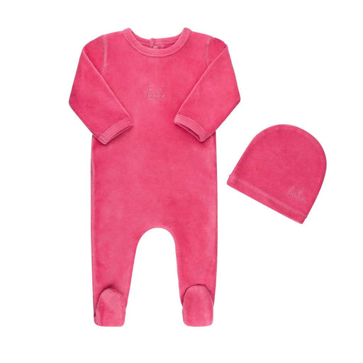 Ribbed Velour Bebe Layette Set Tricot Bebe