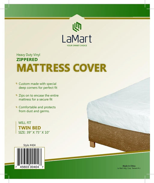 TWIN BED MATTRESS COVER W ZIPPER