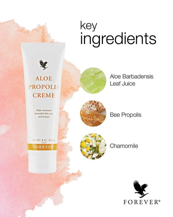 forever aloe vera creme FOREVER ALOE PROPOLIS CREME SKIN NOURISHMENT WITH ALOE VERA AND BEE PROPOLIS 4 OZ